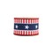 LaRibbons 2 1/2" Wired Ribbon | Red/White/Blue Stars and Stripes | 10 Yard Roll